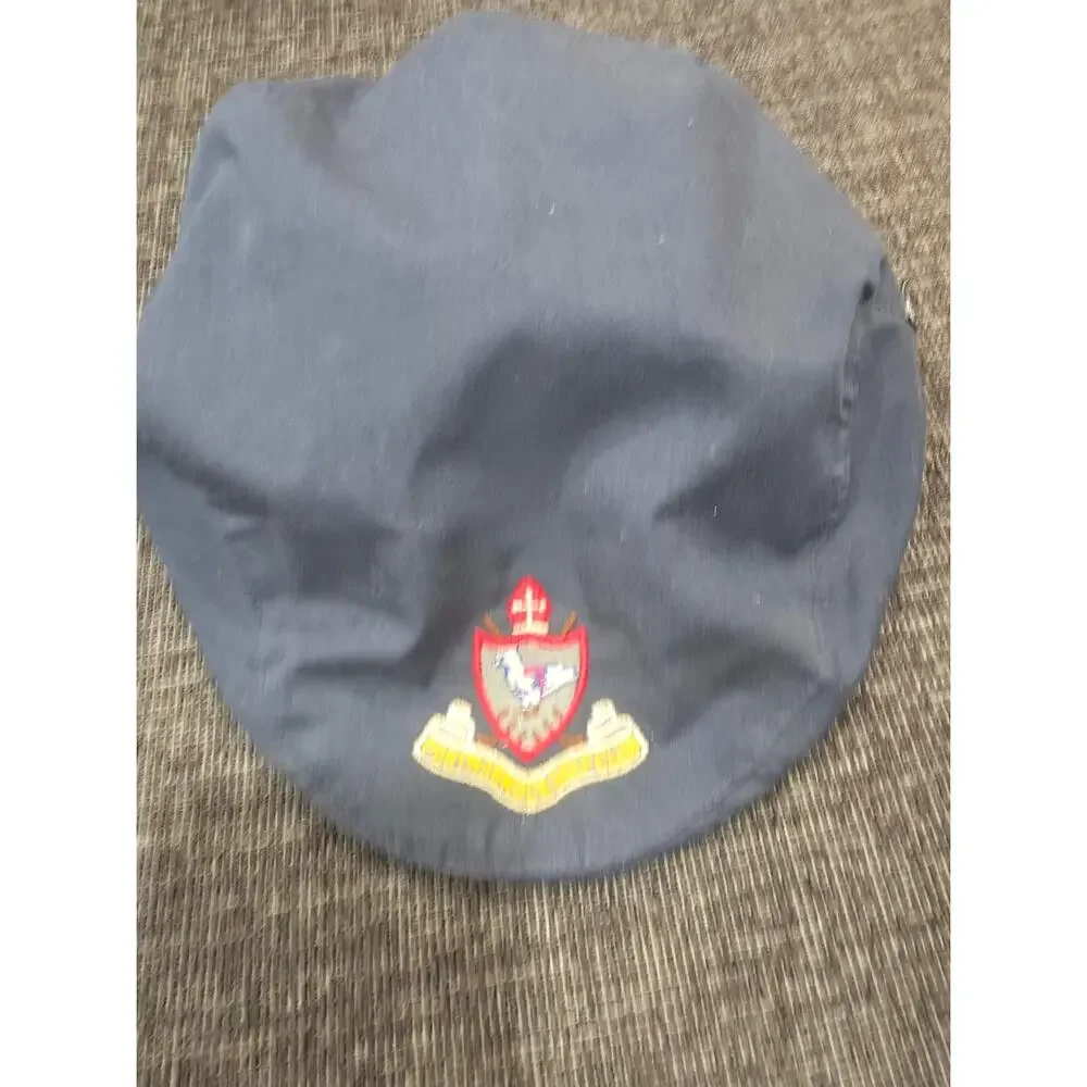 Vintage Shandon Portmarnock Golf Club Flat Cap Hat Navy Blue Gore-Tex Size M